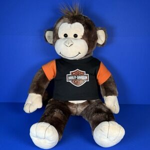 Build A Bear Monkey Stuffed Animal Harley Davidson‎ Plush 20"